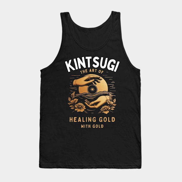 Kintsugi gold art for philosophy lovers Tank Top by CachoGlorious